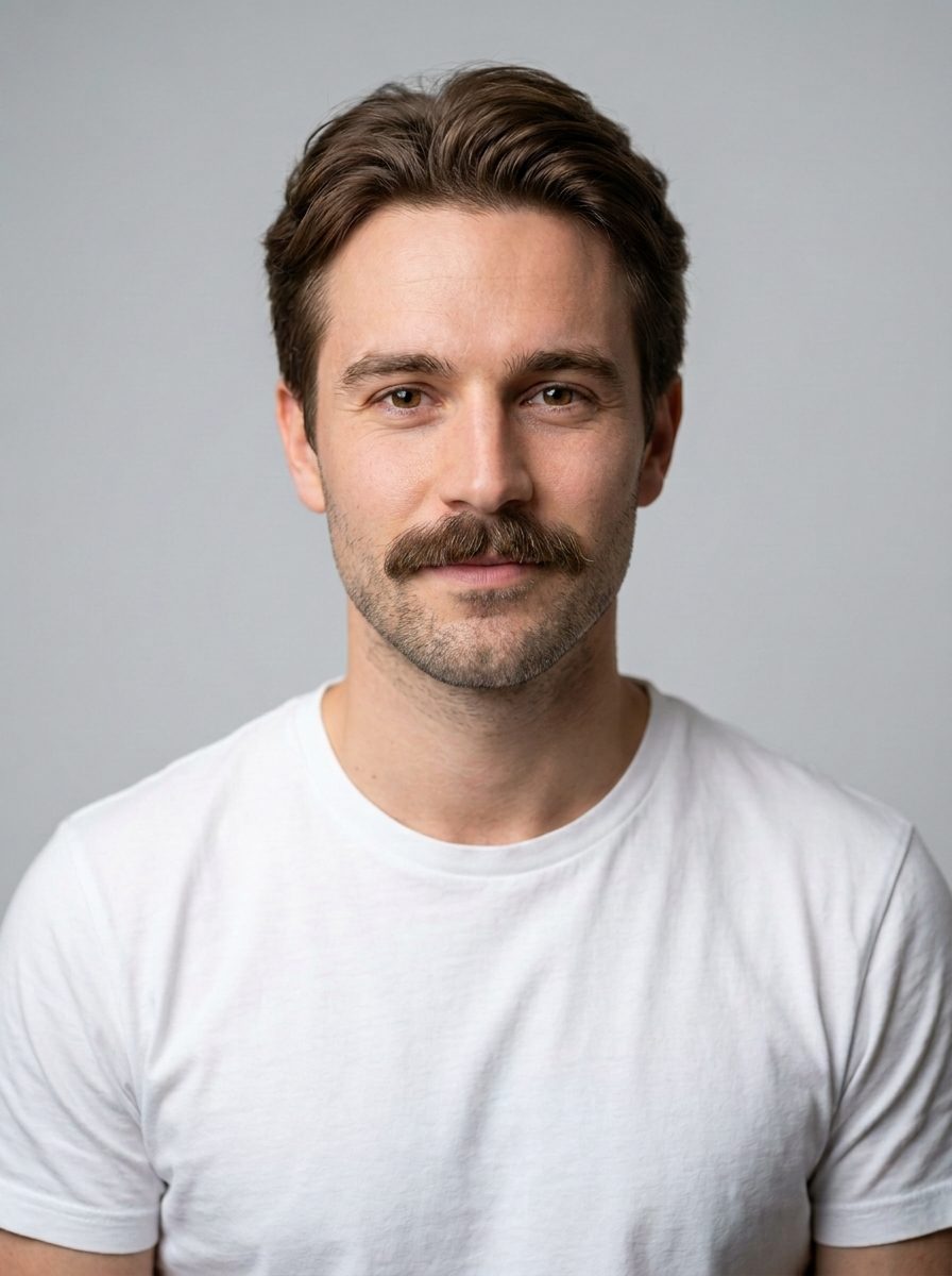 Beardstache beard style