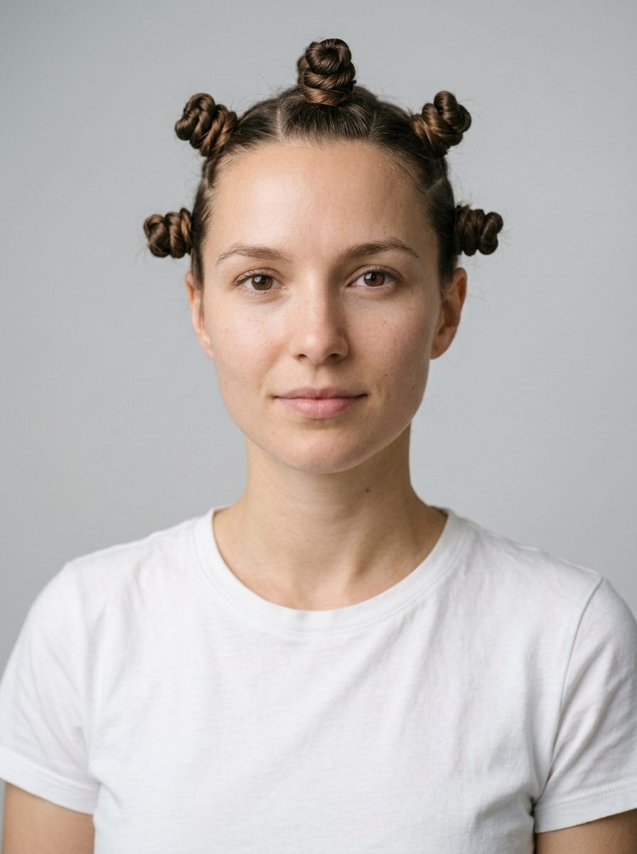 Bantu Knots braids style