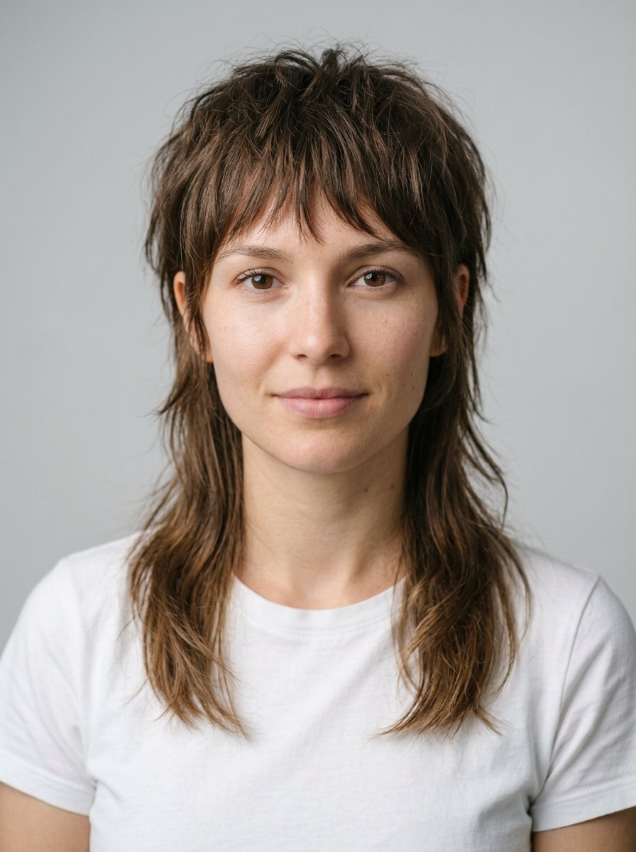 Mullet hairstyle style