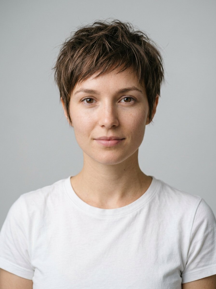 Textured Pixie hairstyle style