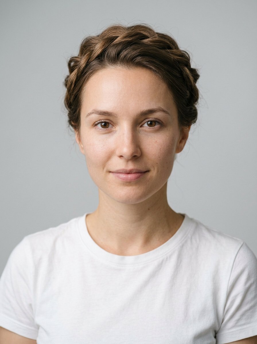 Twisted Updo braids style