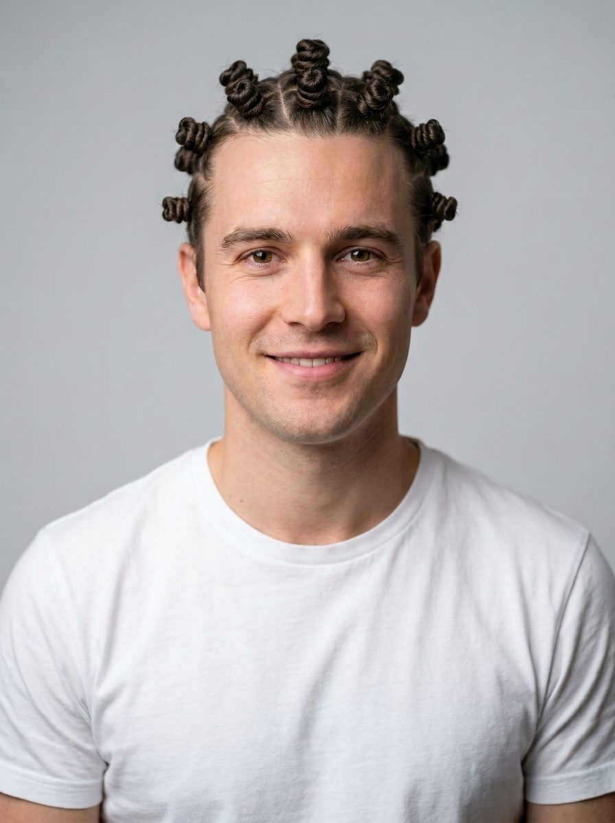 Bantu Knots braids style