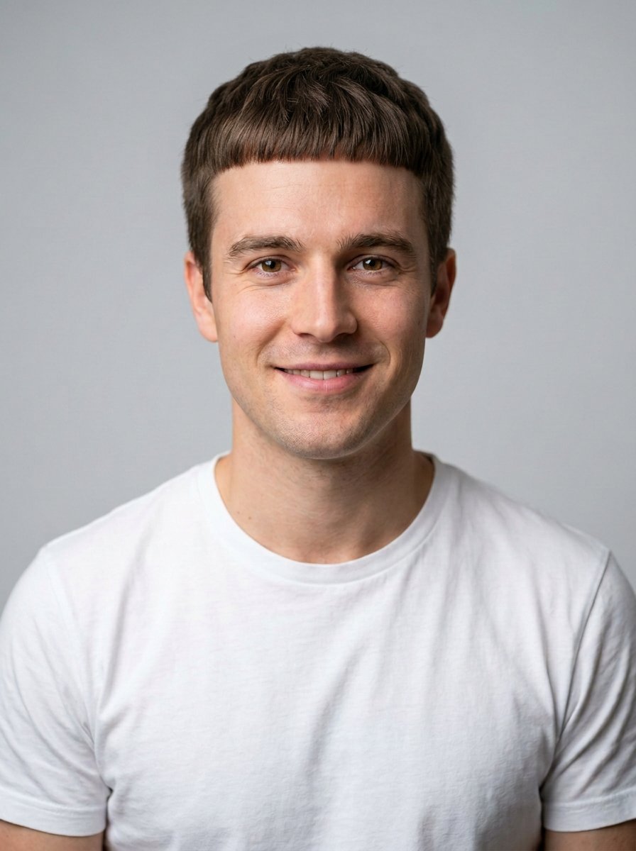 Caesar Cut hairstyle style