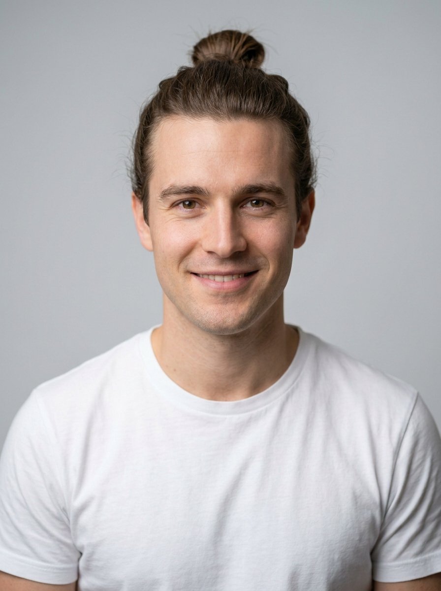 Man Bun braids style