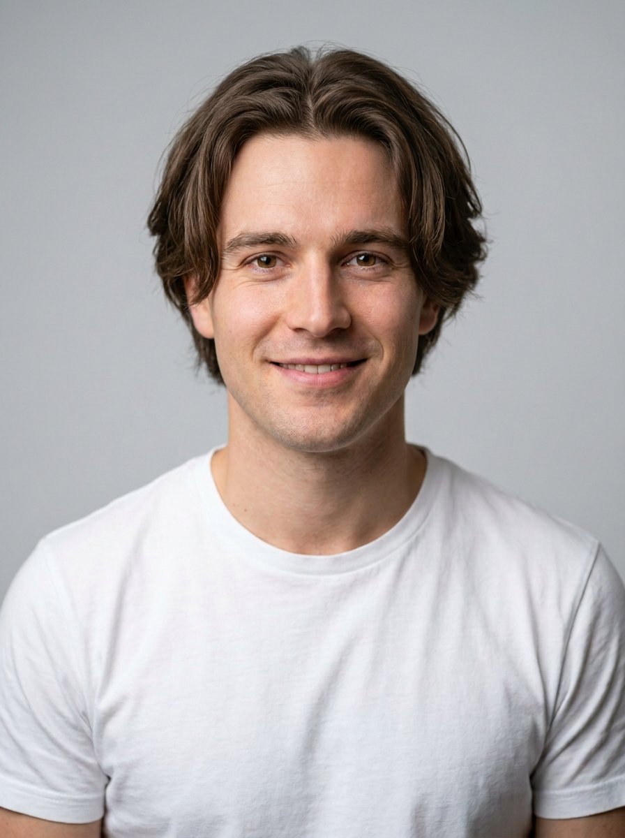 Middle Part hairstyle style