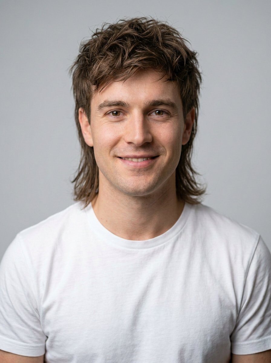 Mullet hairstyle style